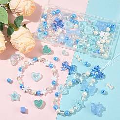 100pcs 19 Arten transparente Acrylperlen&nbsp;MACR-FS0002-34