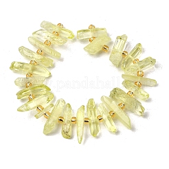 Chapelets de perles en cristal de quartz naturel&nbsp;G-F800-E12