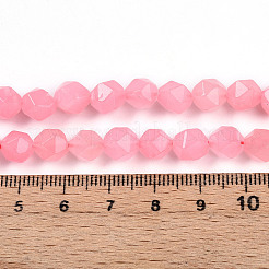 Chapelets de perles en jade blanc naturel teinté&nbsp;G-T139-8mm-46U