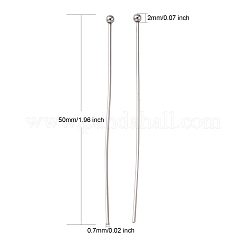 Anlaufgeschützte Kugelkopfstifte aus Edelstahl 304&nbsp;STAS-K146-045-50x0.7mm