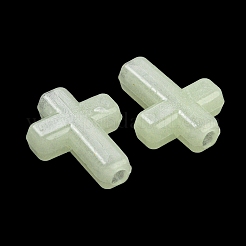 Leuchtende transparente Acrylperlen&nbsp;LACR-P001-02