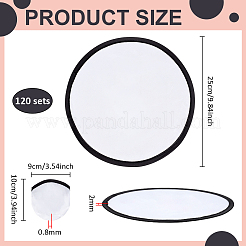 120 Stück Sublimations-Rohling aus Polyester&nbsp;AJEW-BC0010-86A