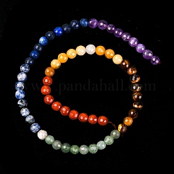 Chakra-Thema: natürlicher roter Regenbogen-Jaspis&nbsp;G-F668-14-6mm