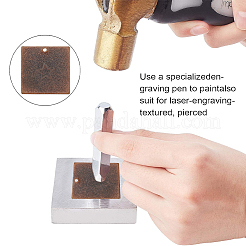 96 pz 8 stili di etichette metalliche&nbsp;KK-ME0001-42