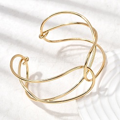 Braccialetti a polsino in acciaio inossidabile 304 per donna&nbsp;BJEW-Z150-01G-03