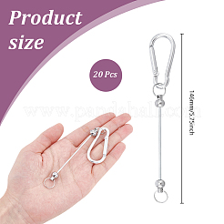 20 Stück Aluminium-Kletterkarabiner&nbsp;AJEW-UN0001-93