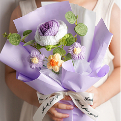 1 Set Kunstblumensträuße aus Polyester&nbsp;AJEW-SC0031-25B