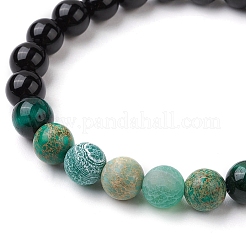 Stretch-Armbänder aus natürlichen Edelsteinperlen für Frauen&nbsp;BJEW-TA00536-02