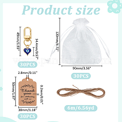 Decorazioni pendenti in lega smaltata 30 pz&nbsp;HJEW-ME00136