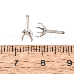Boucles d'oreilles à tige en acier inoxydable 304&nbsp;STAS-B091-02C-05P
