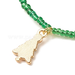 Set di braccialetti elastici con semi di vetro in stile 6 pz 6&nbsp;BJEW-JB08201