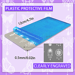 DIY-Nagelkunst-Vorlagen aus Edelstahl&nbsp;MRMJ-WH0092-097