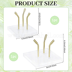 2 support pour boule de cristal acrylique (2 styles différents)&nbsp;AJEW-ME0004-22