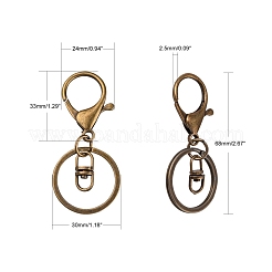 Fer mousqueton porte-clés&nbsp;X-KEYC-E016-01AB