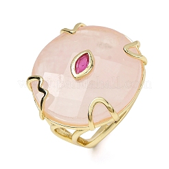 Anneaux de manchette en quartz rose naturel&nbsp;GG-CBA5FCC-02G-09