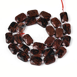 Natur Mahagoni Obsidian Perlen Stränge&nbsp;G-T139-74
