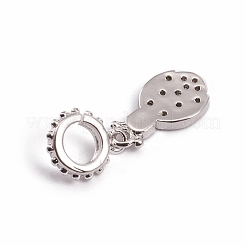 Messing europäische baumeln charme&nbsp;ZIRC-L091-047P