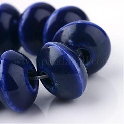 Perles en porcelaine manuelles&nbsp;PORC-Q173-15x10mm-03