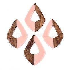 Colgantes de resina y madera de nogal&nbsp;RESI-T057-36M