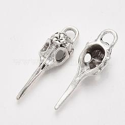 Tibetischer stil Aluminium Anhänger & Charms&nbsp;TIBEP-Q043-279-RS