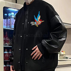 Vogel-Polyester-Stickerei zum Aufbügeln&nbsp;PATC-WH0008-35