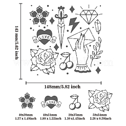 Stanzschablonen aus Edelstahl&nbsp;DIY-WH0279-130