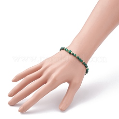 Pulseras de cuentas de malaquita natural&nbsp;BJEW-JB06469