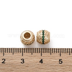 Perline zirconi micro pave  in ottone&nbsp;KK-C071-07KCG-03