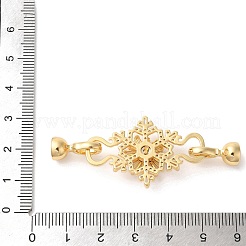 Messing Micro Pave klare Zirkonia Falte über Verschlüsse&nbsp;KK-A227-25G