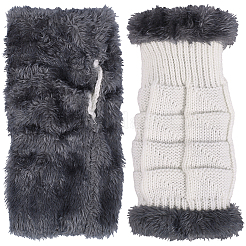 2 Paar fingerlose Strickhandschuhe aus Acrylfasergarn&nbsp;AJEW-DJ0001-67A