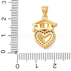 Pendentifs en laiton zircon cubique transparent&nbsp;KK-CBA0009-07G