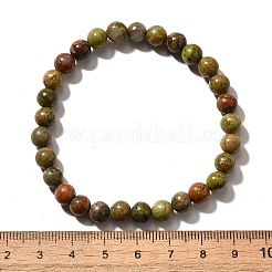 Braccialetti branello stirata Unakite naturali&nbsp;X-BJEW-K212-A-006