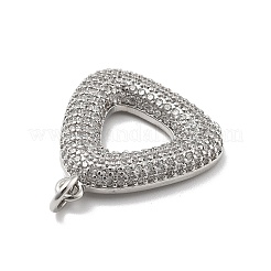 Porte micro ouvrent pendentifs zircone cubique en laiton de placage&nbsp;KK-D359-35P