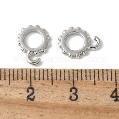 Dijes de tubo de latón con forma de fianza&nbsp;KK-D324-09P