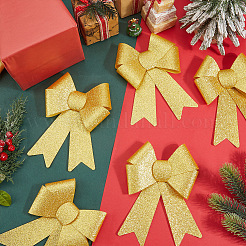 Weihnachts-PVC-Glitzerschleife&nbsp;AJEW-SP0003-72A-02