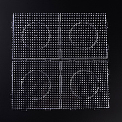 Pegboards abc plastica utilizzate per 5x5mm perline fusibile diy&nbsp;DIY-X0293-85