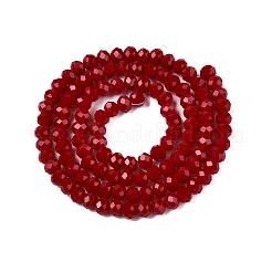 Hebras opacas de perlas de vidrio de imitación de jade de color sólido&nbsp;EGLA-A044-P4mm-D02
