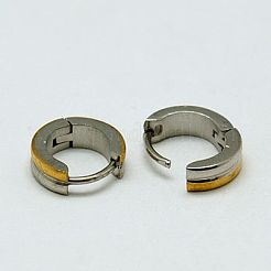 Personalisierte Unisex-Creolen aus 304 Edelstahl&nbsp;EJEW-G120-37C