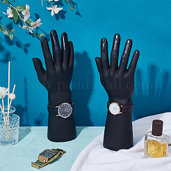 2 stücke pvc männliche schaufensterpuppe rechte hand schmuck armband uhr ring display steht&nbsp;ODIS-UN0001-13
