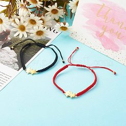 Conjuntos de pulseras de cuentas trenzadas con hilo de nailon&nbsp;BJEW-JB06413