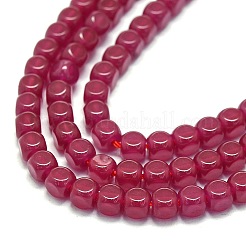 Fili di perle di corindone rosso coltivate in laboratorio&nbsp;G-G106-N01-01-1