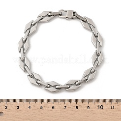 304 Edelstahl-Rhombus-Gliederkettenarmbänder für Frauen und Männer&nbsp;BJEW-F488-66P