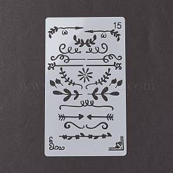 Wiederverwendbare Zeichenschablonen aus Kunststoff&nbsp;DIY-G027-F-M