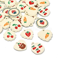 Colgantes de esmalte de aleación 30pcs 6 estilos&nbsp;ENAM-CJ0002-21