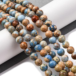 Gefärbte natürliche Regalit/Imperial Jaspis/Meeressediment Jaspis Perlen Stränge&nbsp;X-G-B124-C02-15
