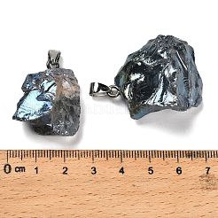Pendentifs en cristal de quartz naturel brut électrolytique&nbsp;G-Q481-20P-06