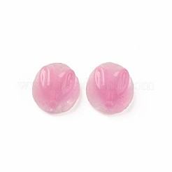Perle di vetro verniciato a spruzzo trasparente bicolore&nbsp;GLAA-Q092-06-C05