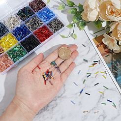 2818 Stück gedrehte Glasperlen in zwei Farben&nbsp;SEED-WR0001-13
