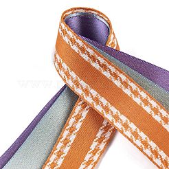 9 pièces 3 styles Halloween ensembles de rubans en polyester et polycoton&nbsp;SRIB-A015-03A-07