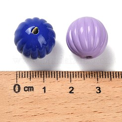 Sprühlackierte opake Acrylperlen&nbsp;OACR-P030-08A-M